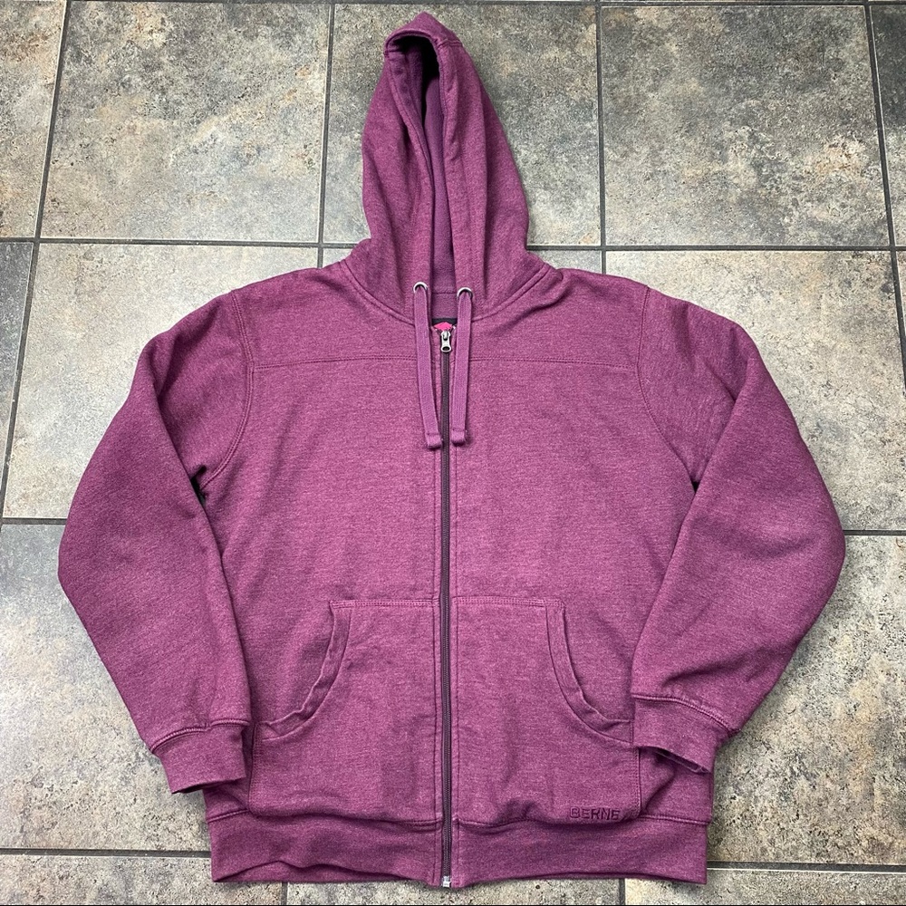 Women’s Berne Full Zip Hooded Sweatshirt Size Large